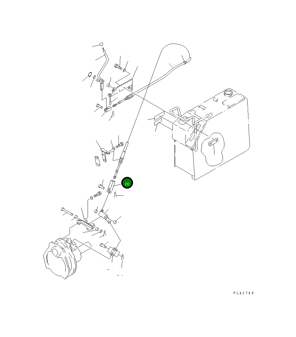 Вилка 101-Z56-4150 Komatsu