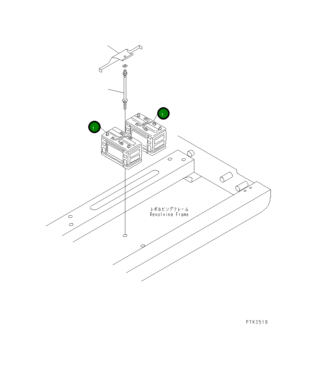 Аккумулятор в сборе 21P-06-K1250 Komatsu