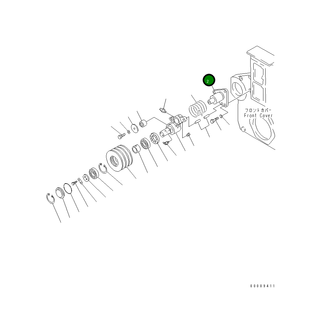 Вал 6162-63-3421 Komatsu