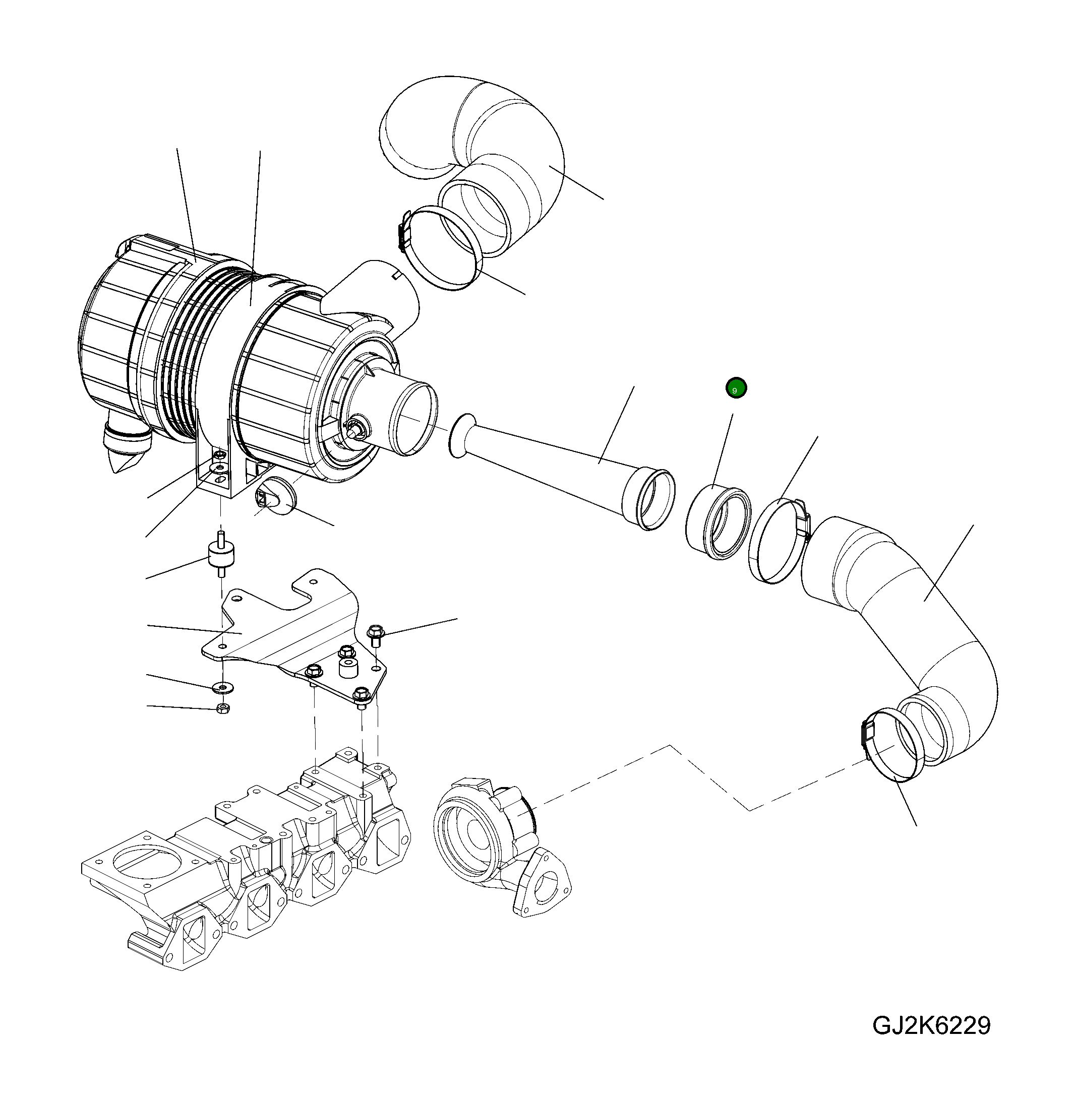 Адаптер 42W-01-23A30 Komatsu