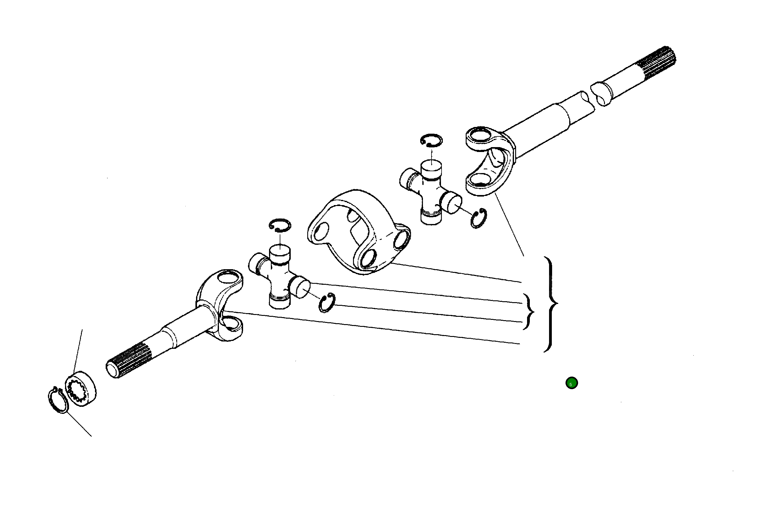 Вилка CA0519039 Komatsu