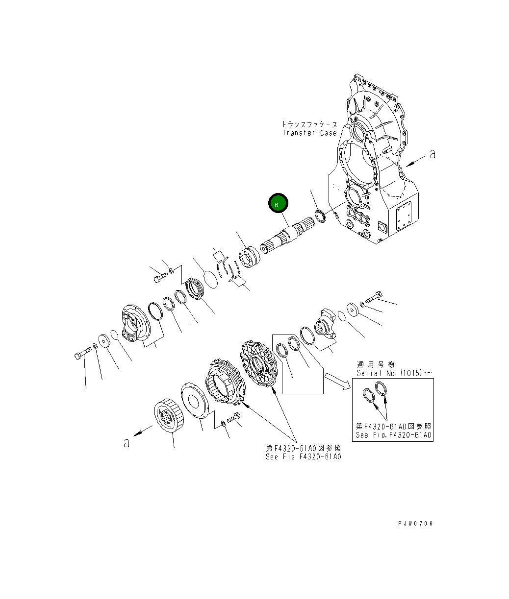 Вал 42C-15-13311 Komatsu