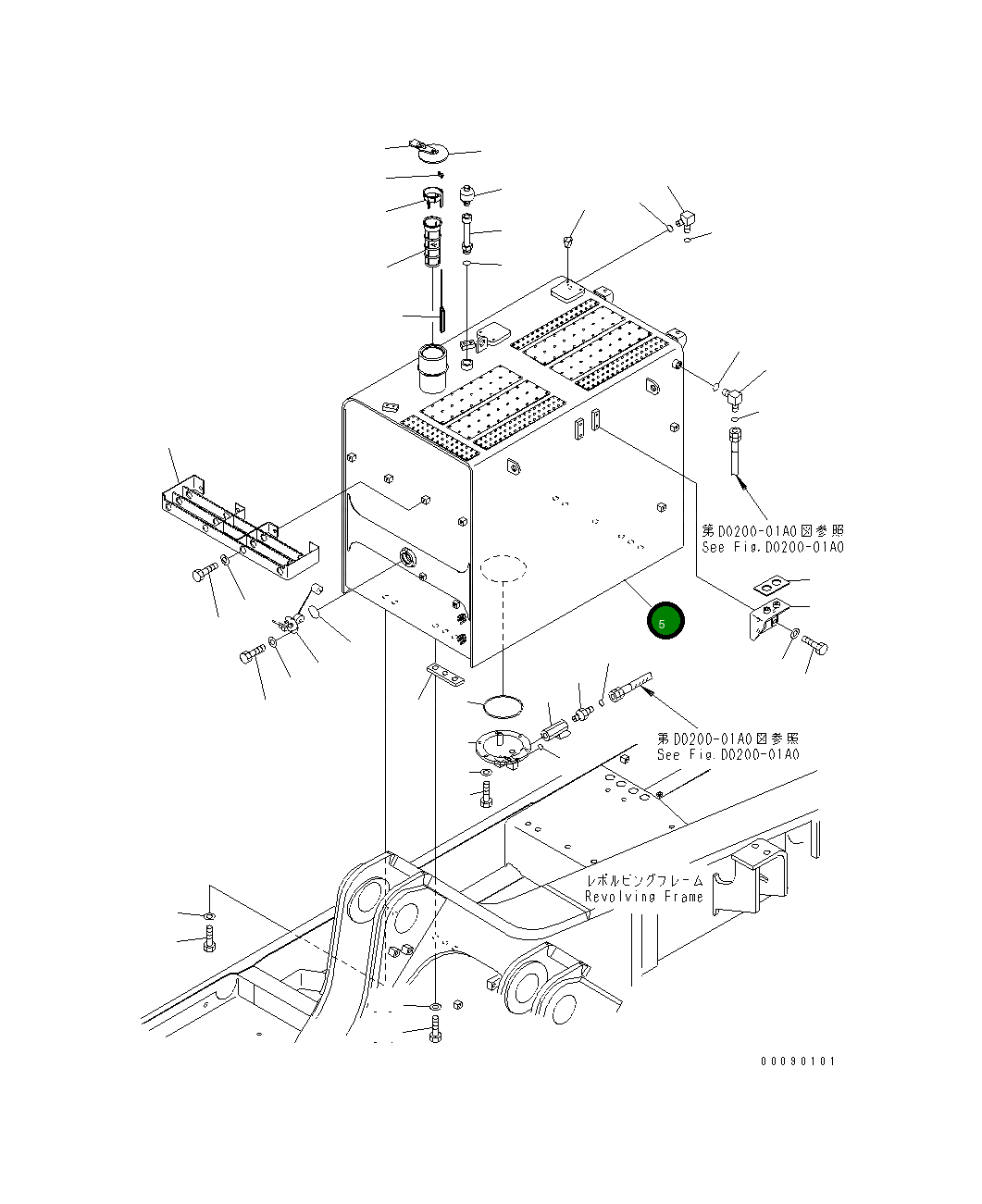 Бак 209-04-41810 Komatsu