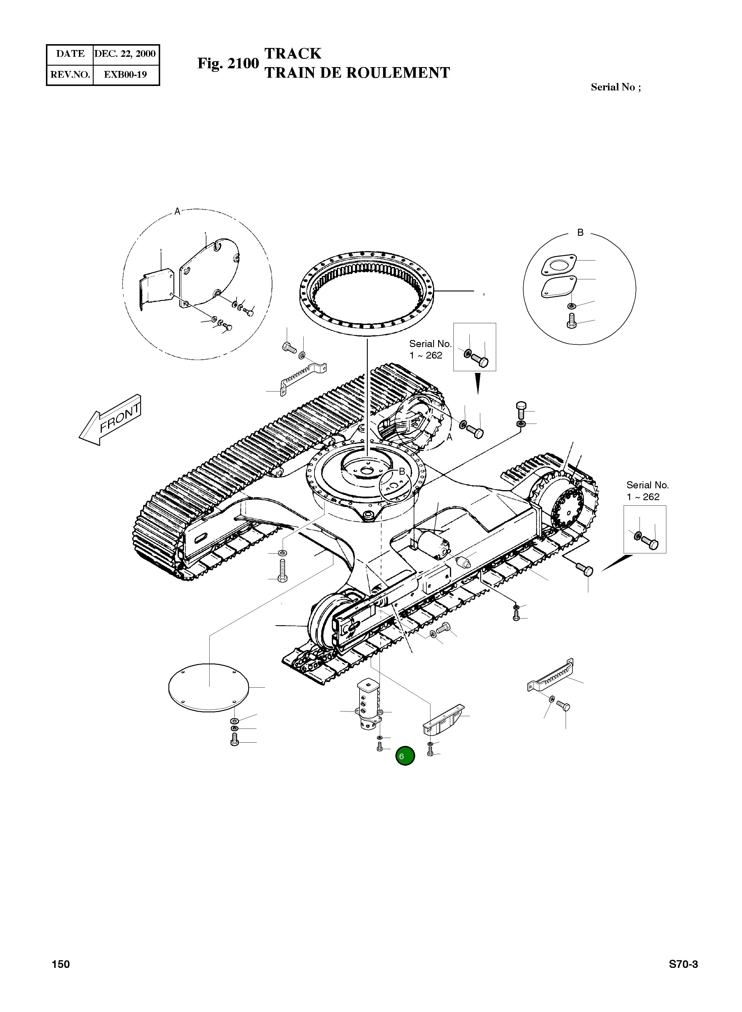 Болт M10X1.5X40 S0558353 Komatsu
