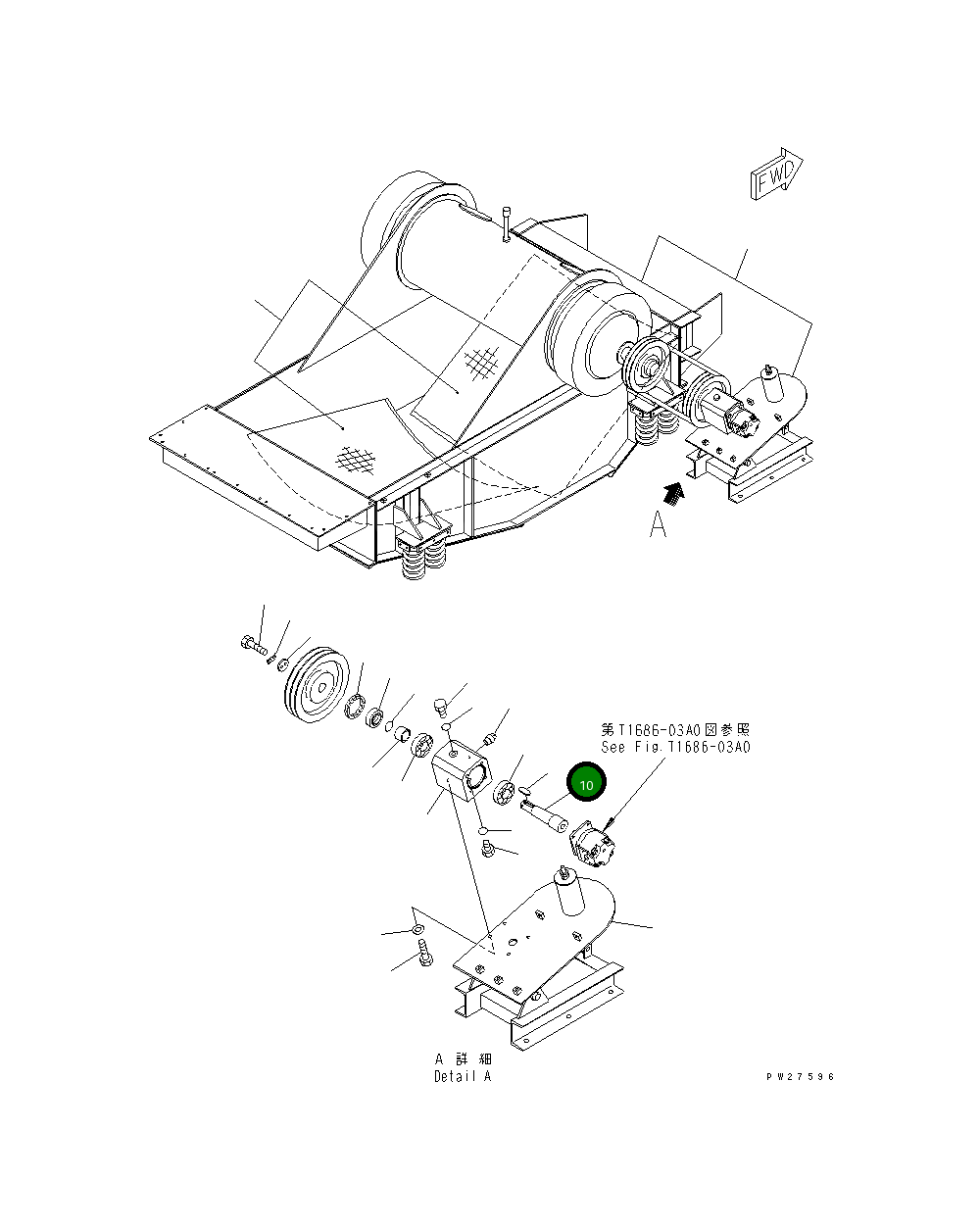 Вал 8288-76-1430 Komatsu