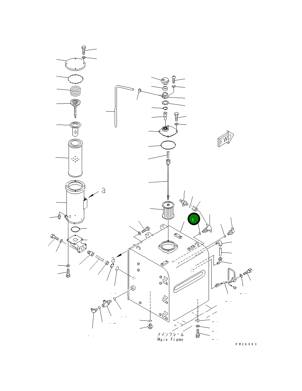 Бак 8248-60-1121 Komatsu