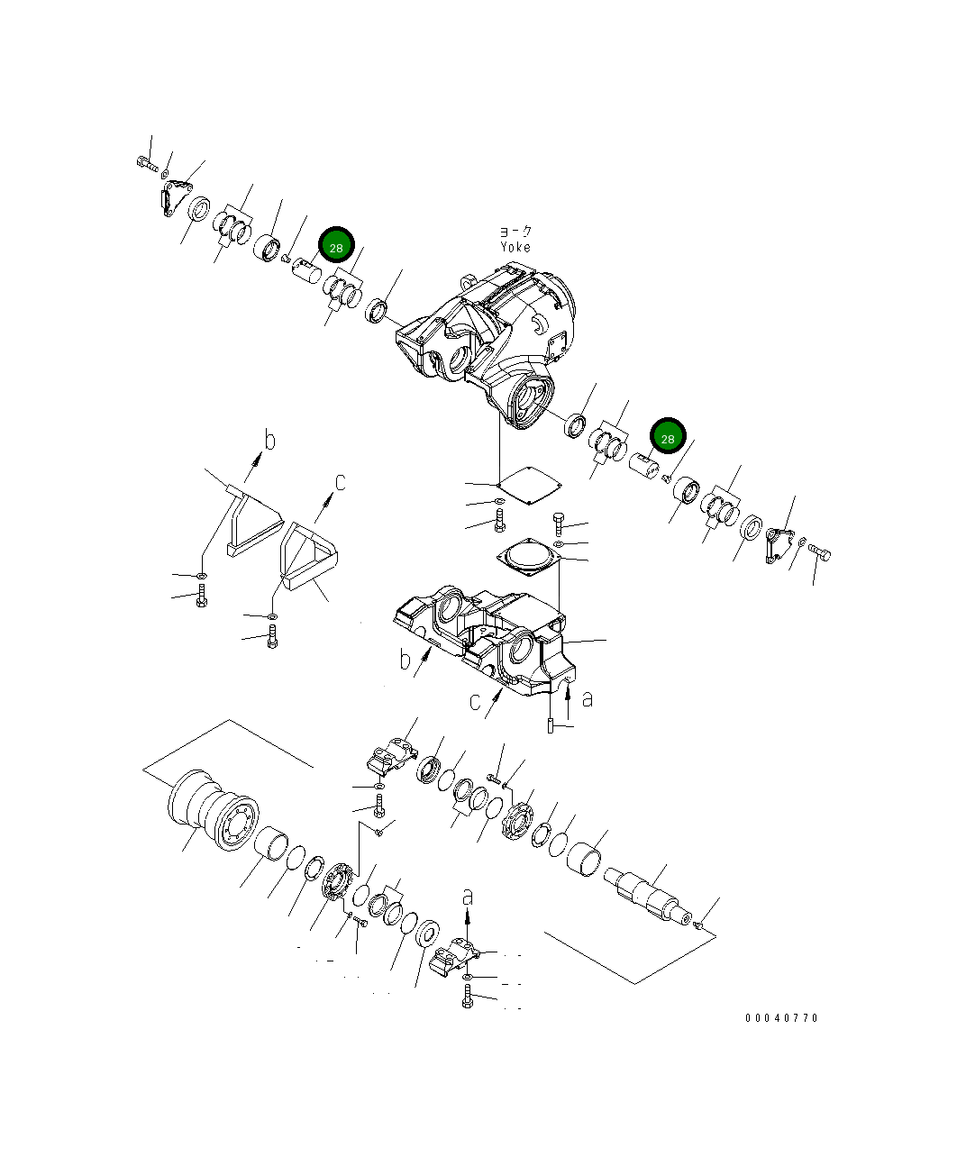 Вал 198-30-68750 Komatsu
