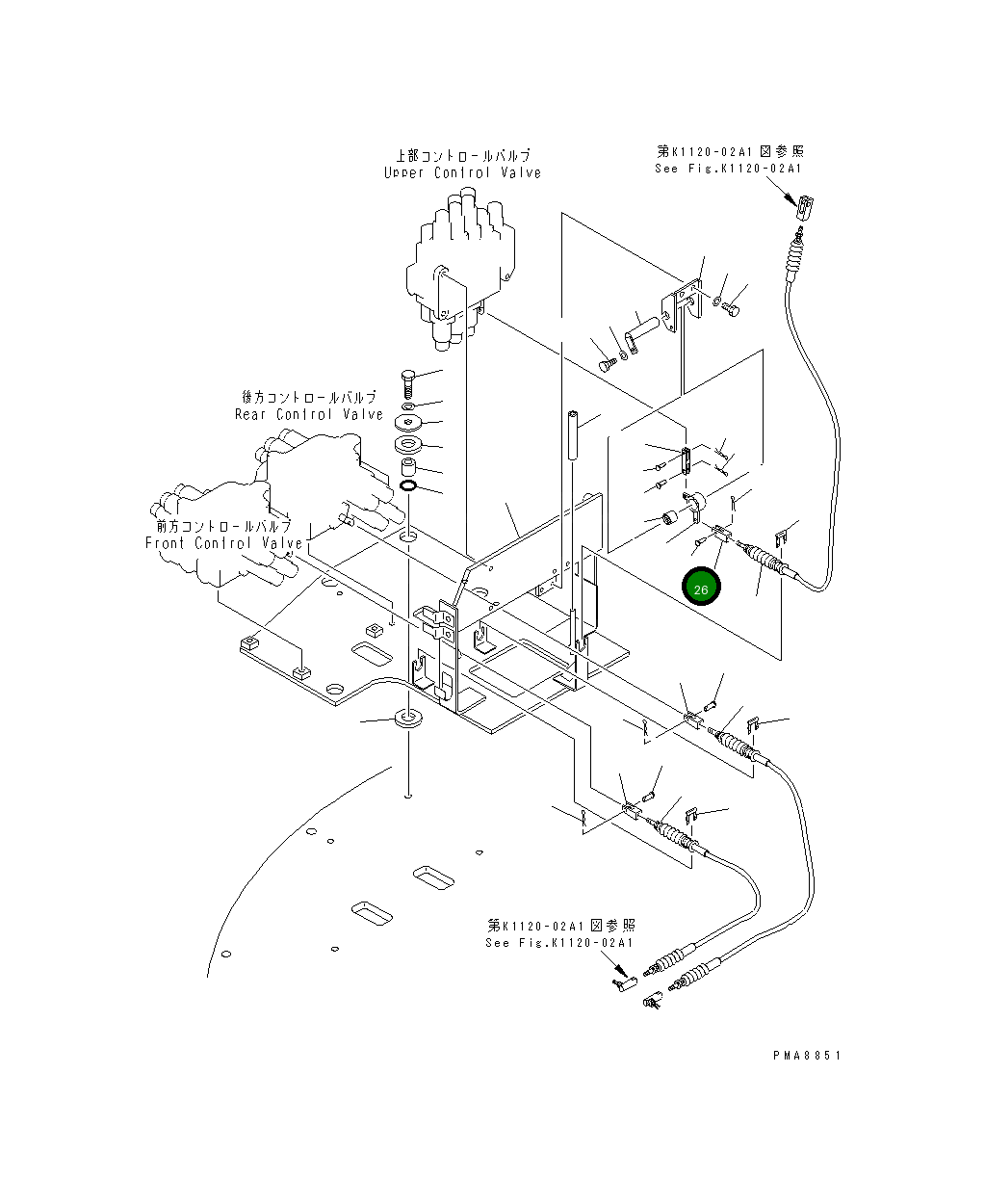 Вилка 104-43-25190 Komatsu