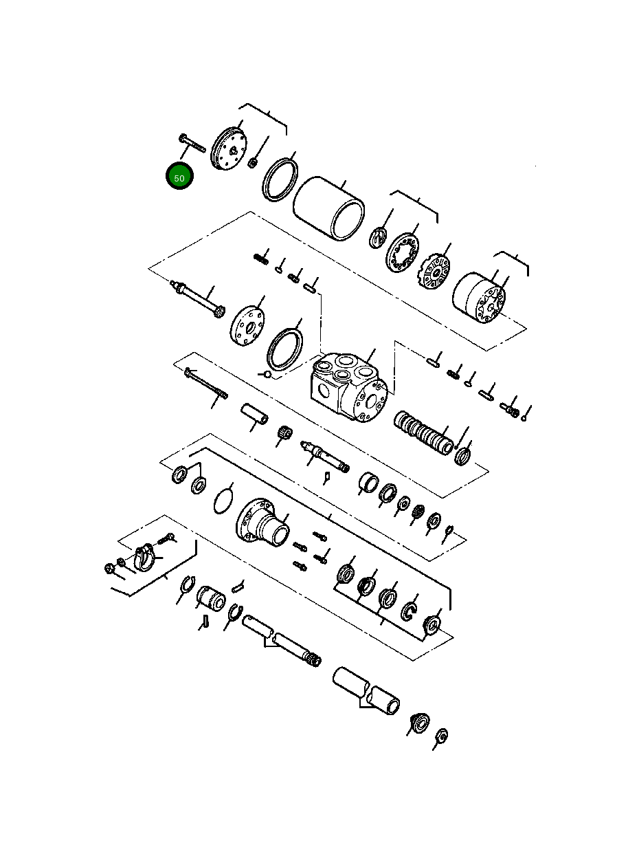 Болт, 3/8NF X 5 7/8 1431 282 H1 Komatsu