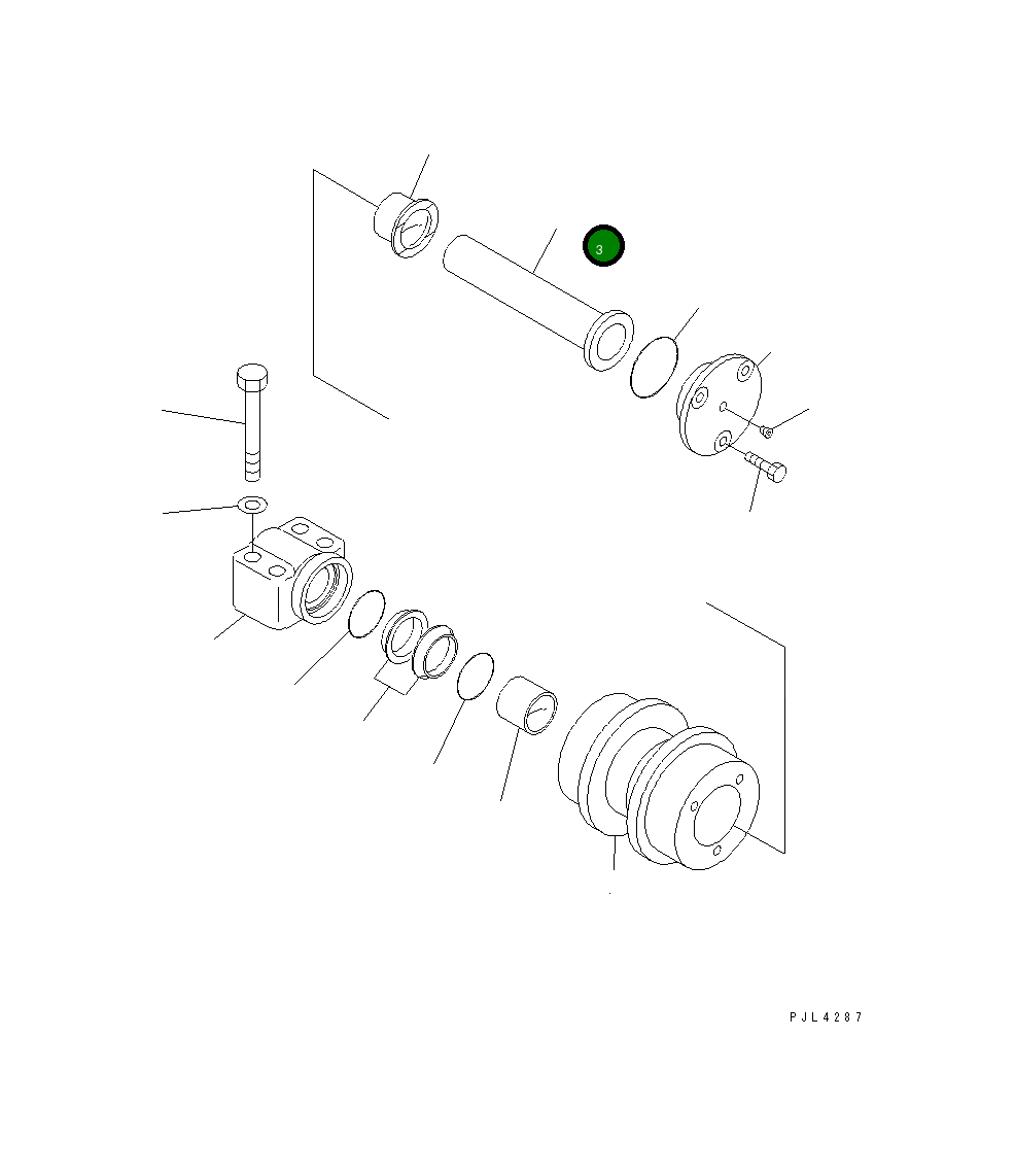 Вал 20Y-30-28530 Komatsu