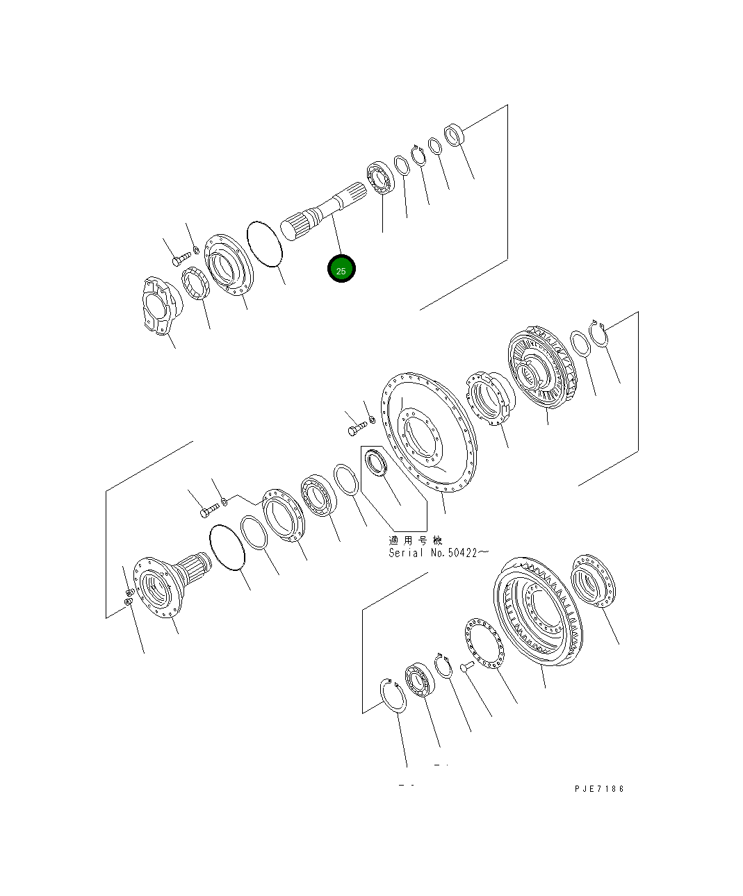Вал 711-59-11651 Komatsu
