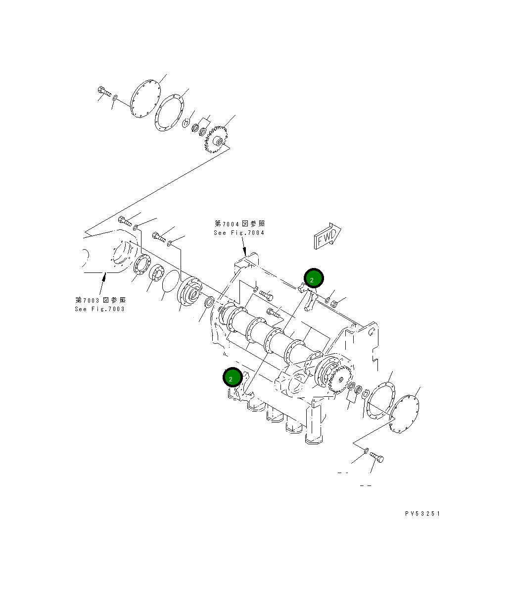 Ведущая звезда 263-78-11422 Komatsu