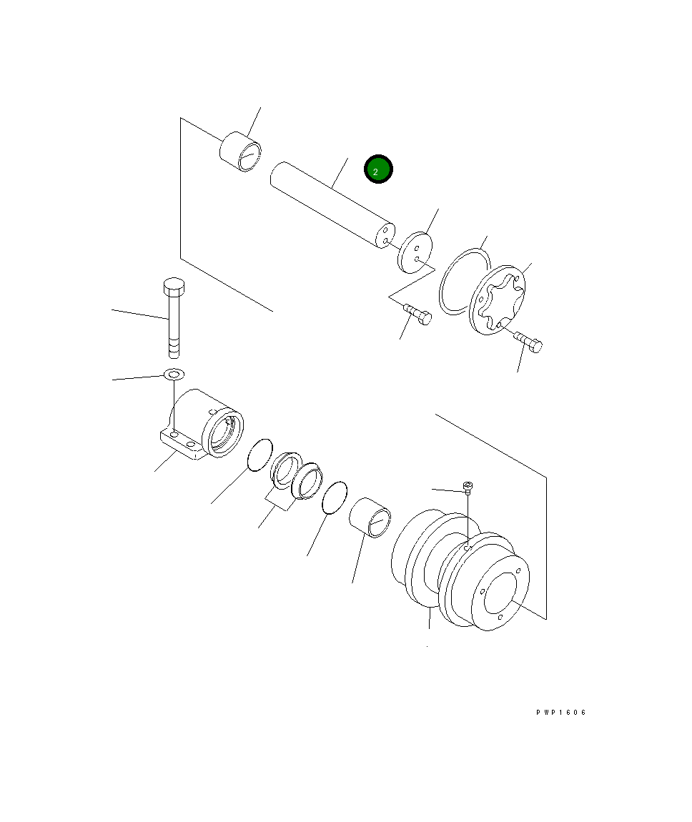 Вал 20Y-30-38460 Komatsu
