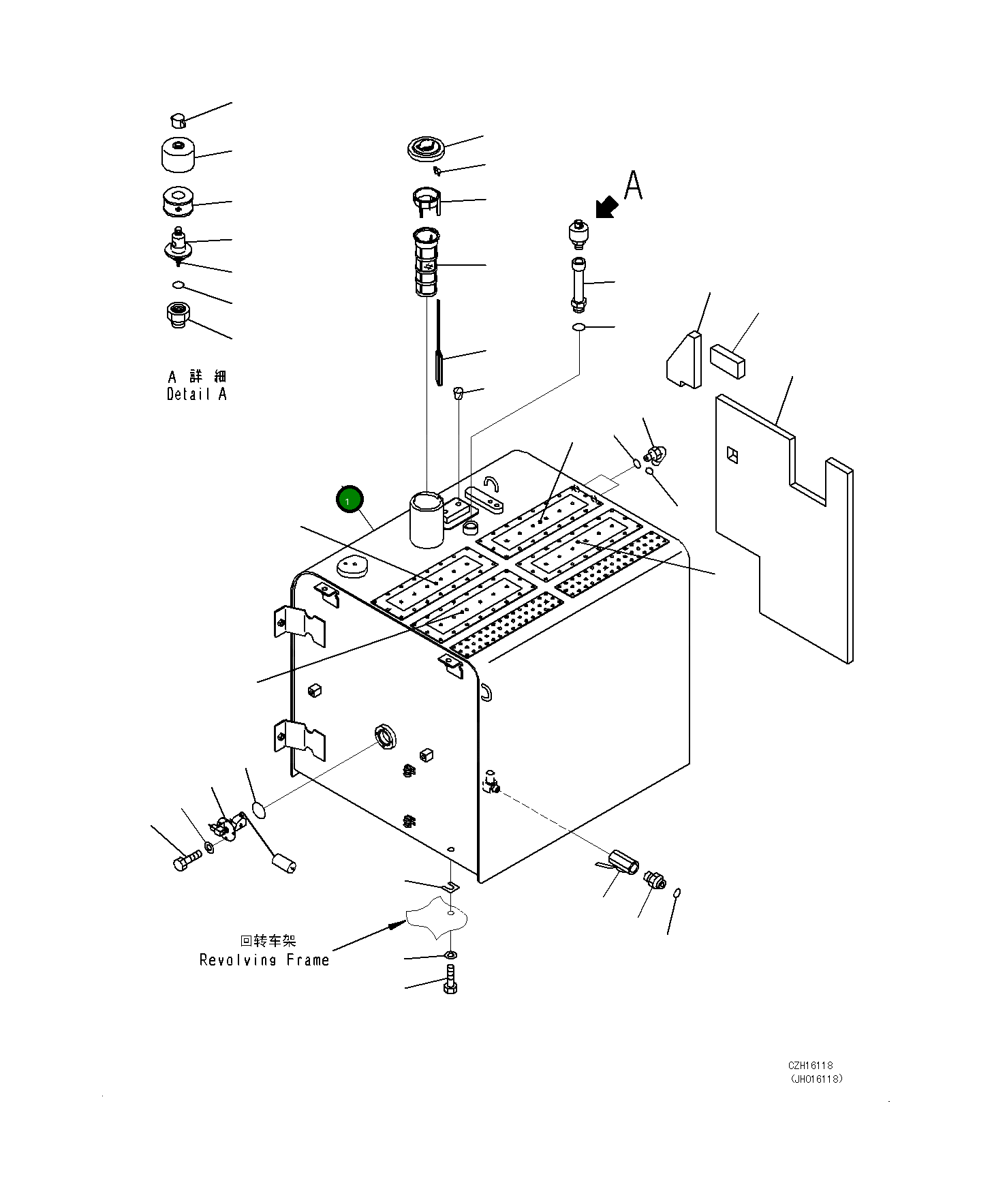 Бак 208-04-D5113 Komatsu