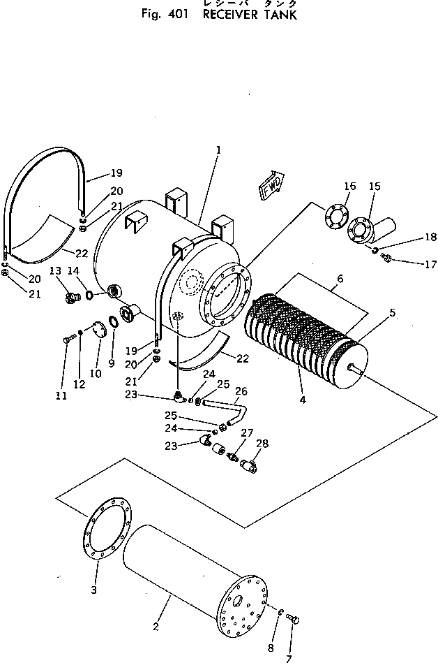 Бак M721145002501 Komatsu
