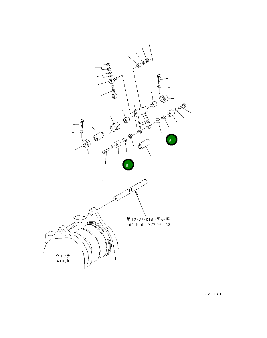Вал 196-70-18140 Komatsu