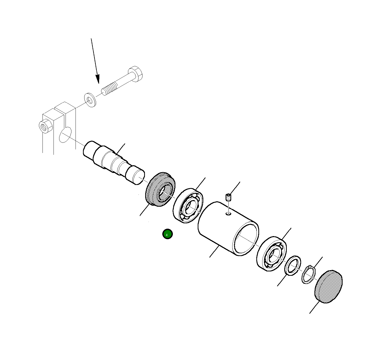 Вал 820510699 Komatsu