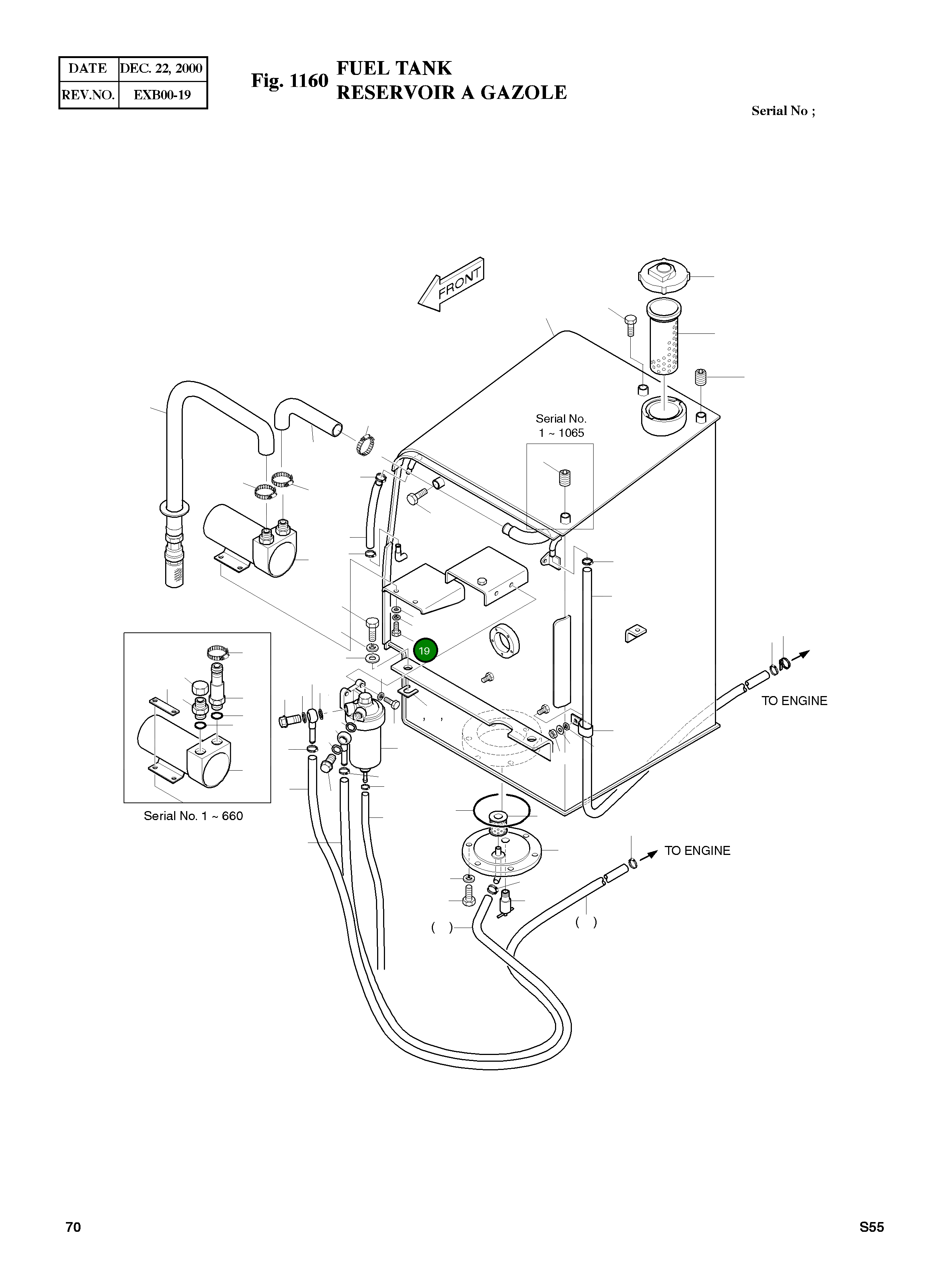 Болт M5X15 S0503133 Komatsu