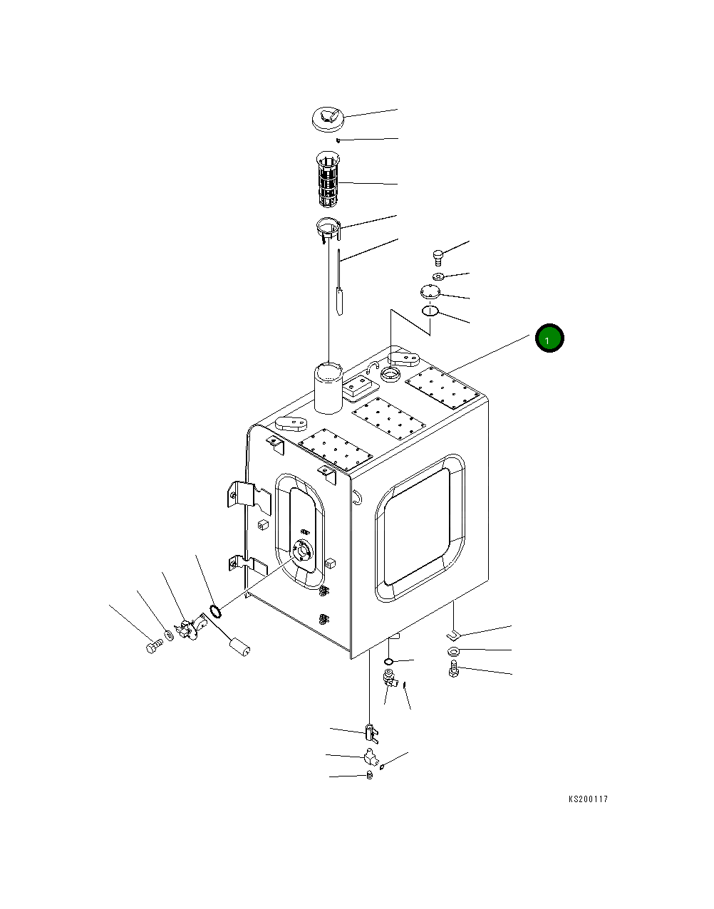 Бак 20Y-04-K3041 Komatsu