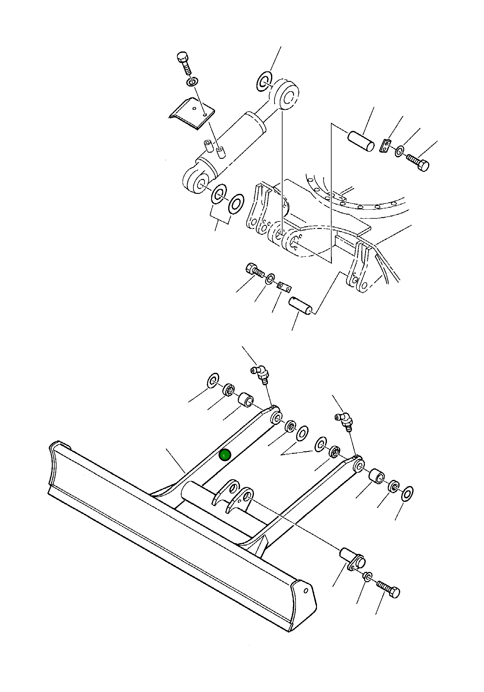 Бульдозерный отвал 3K40A4050 Komatsu