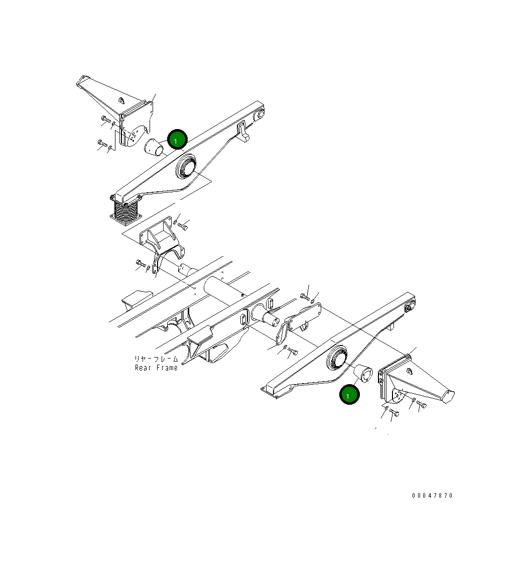 Вал 56B-50-12160 Komatsu