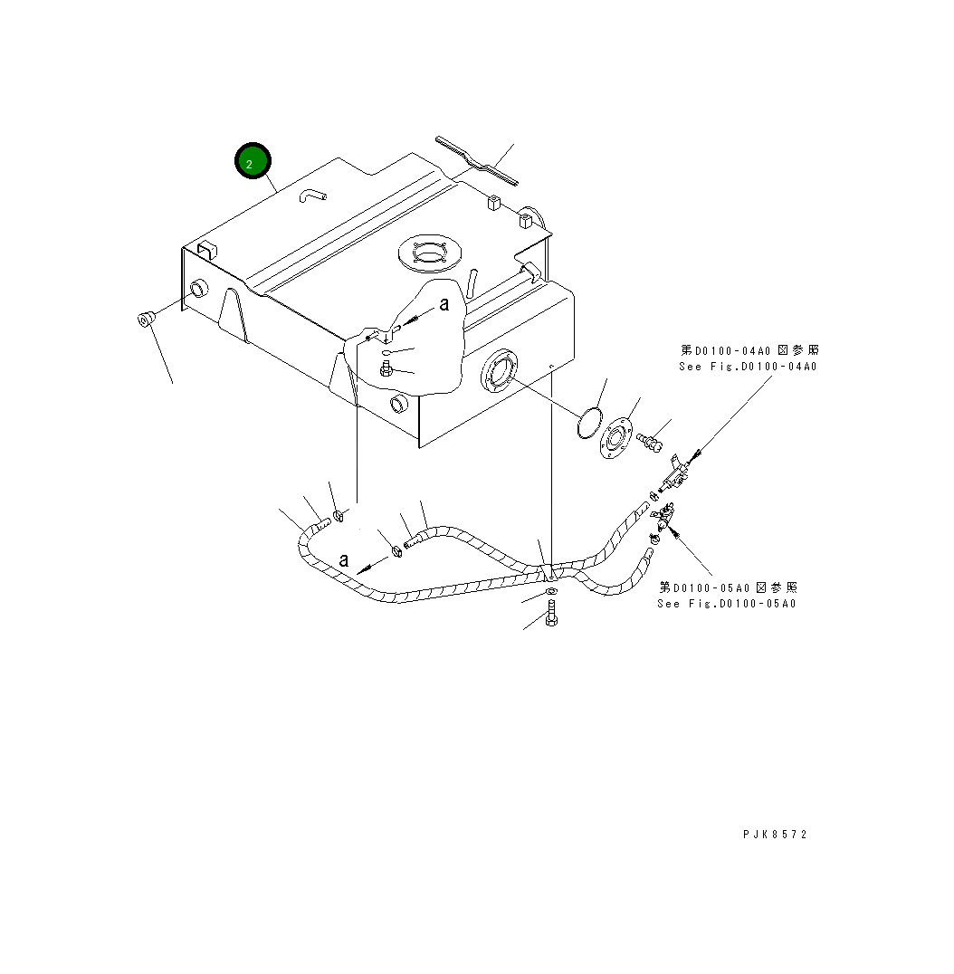 Бак 21W-04-38112 Komatsu