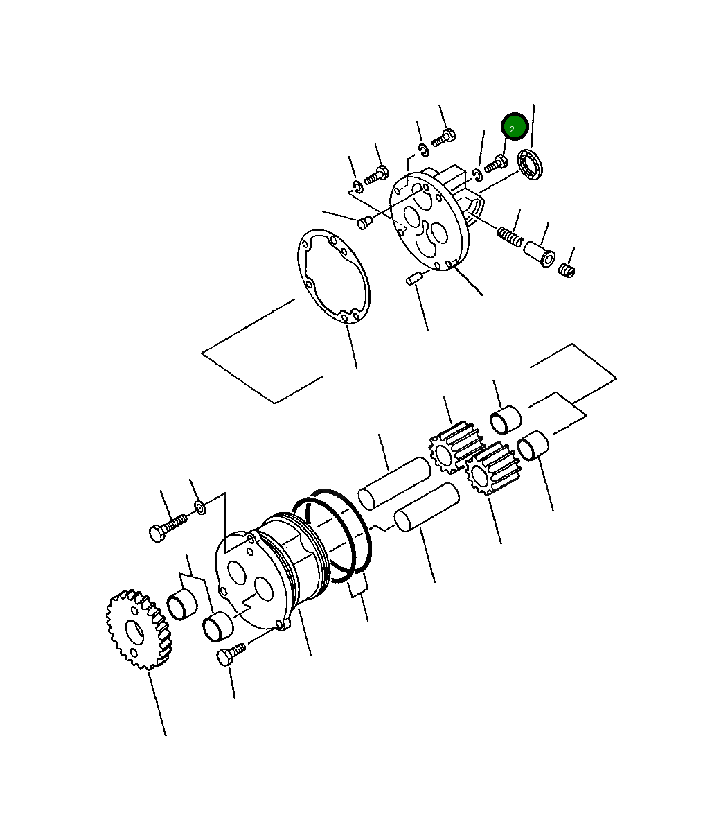 Болт - 3/8-16 X 2 3/4 1238 035 H1 Komatsu