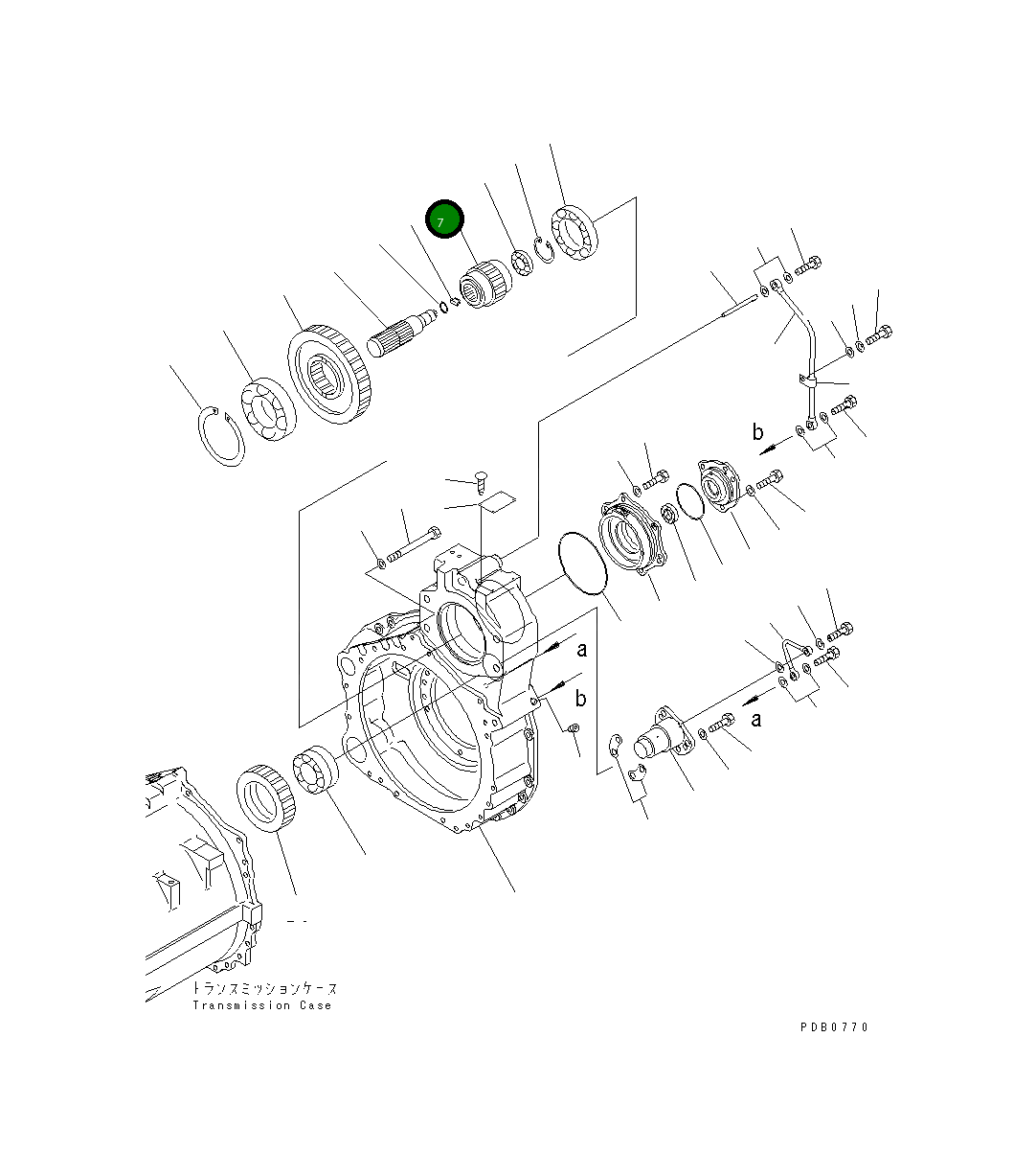 Вал 17A-15-13152 Komatsu
