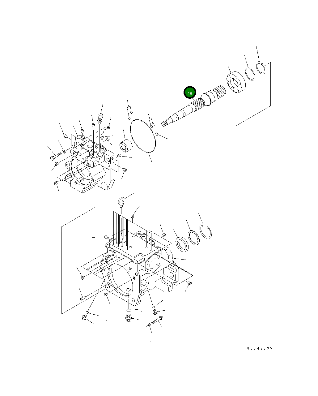 Вал 708-1H-32130 Komatsu