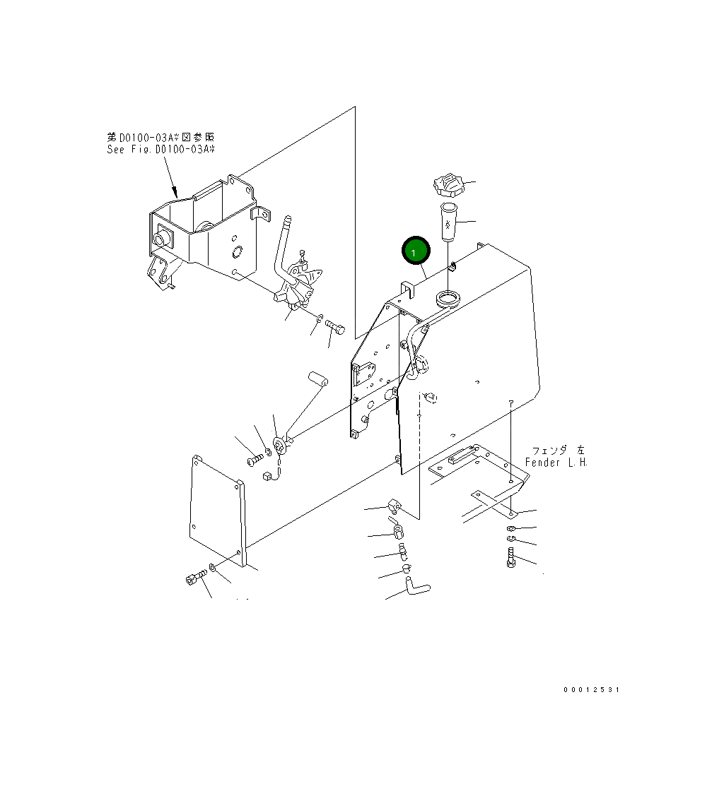 Бак 104-04-51210 Komatsu