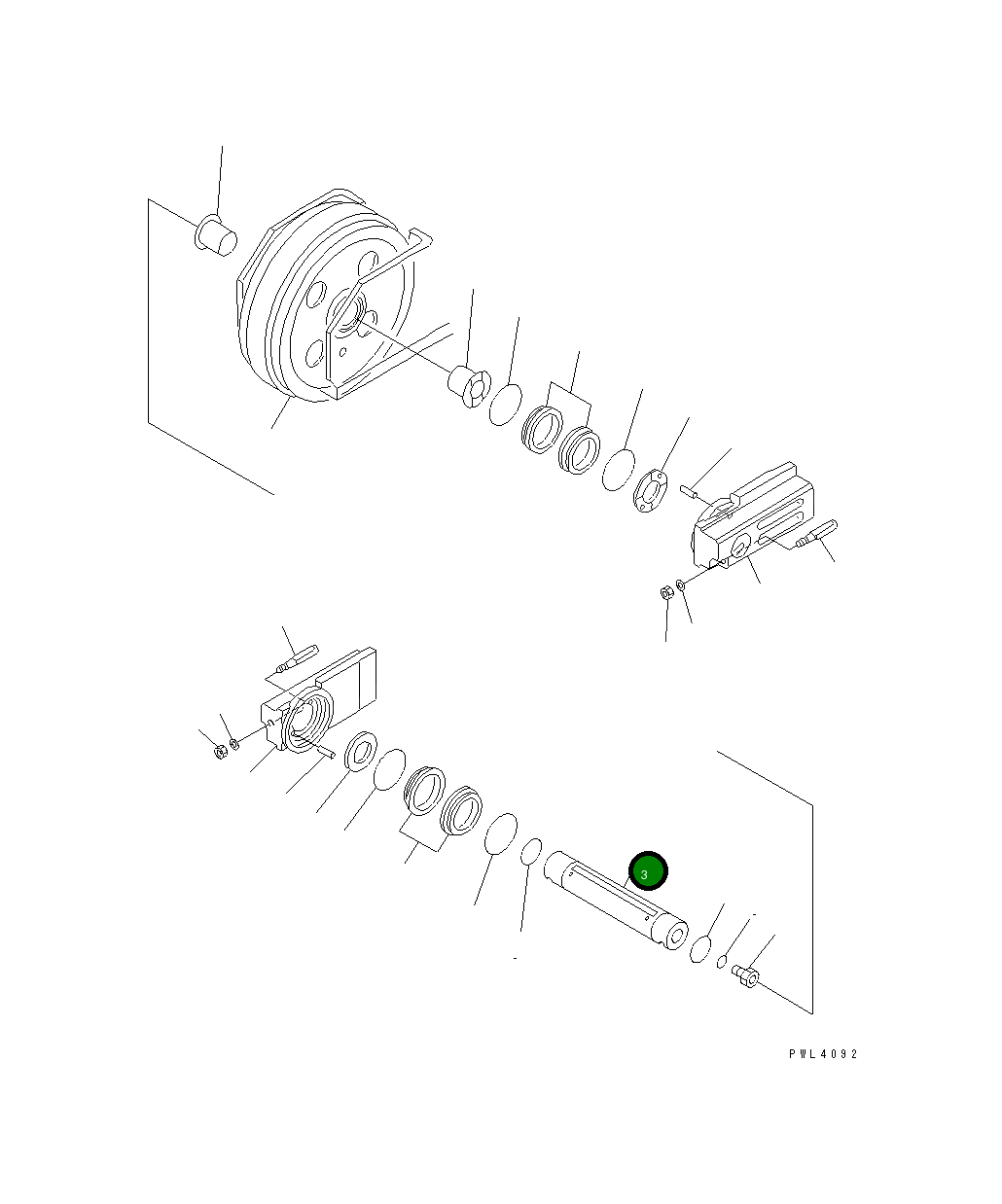 Вал 21T-30-13130 Komatsu