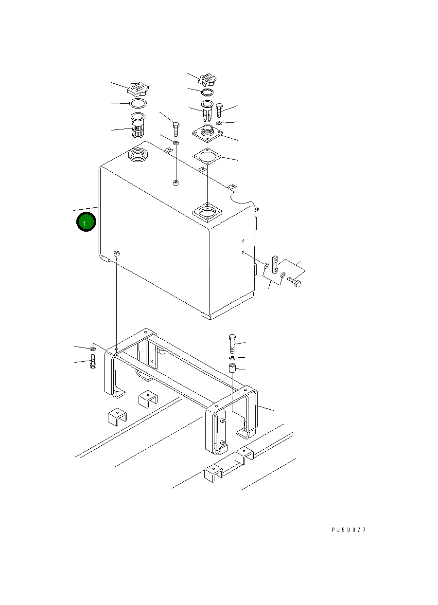 Бак 23E-04-11110 Komatsu
