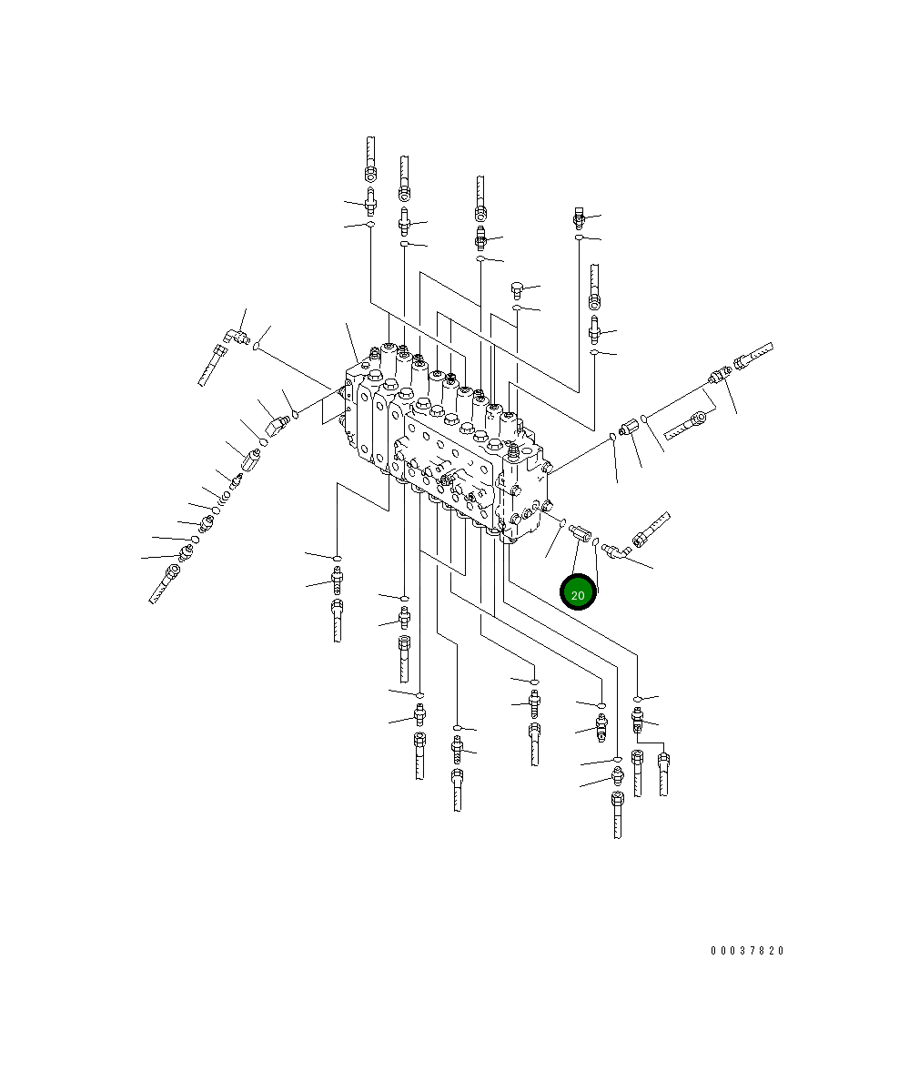 Адаптер 207-62-63750 Komatsu