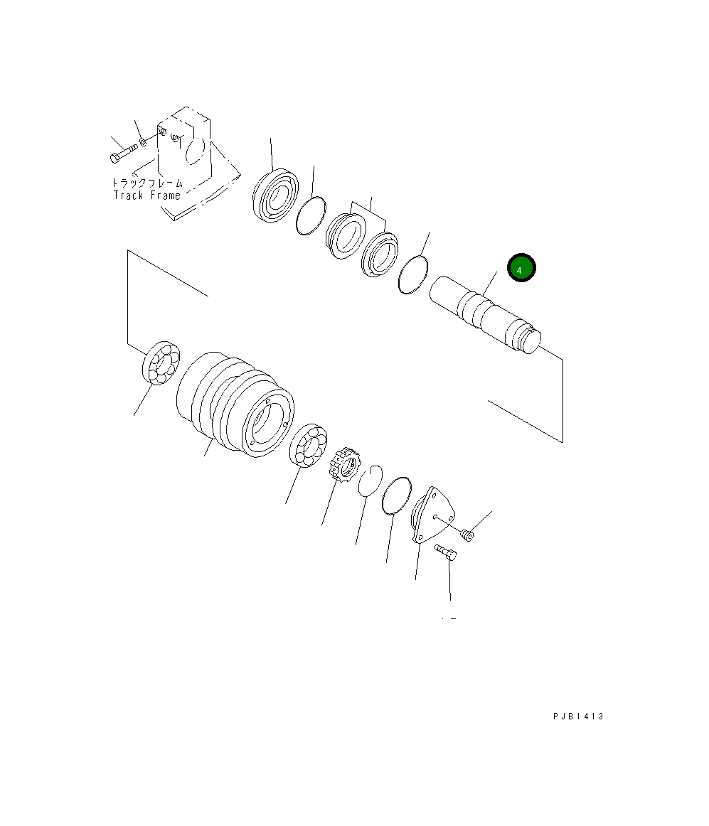 Вал 207-30-55130 Komatsu