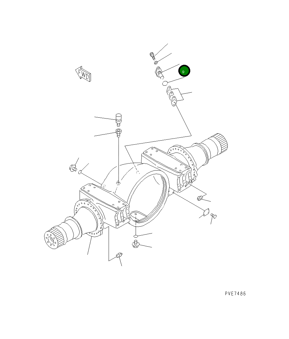 Вал 427-22-13510 Komatsu
