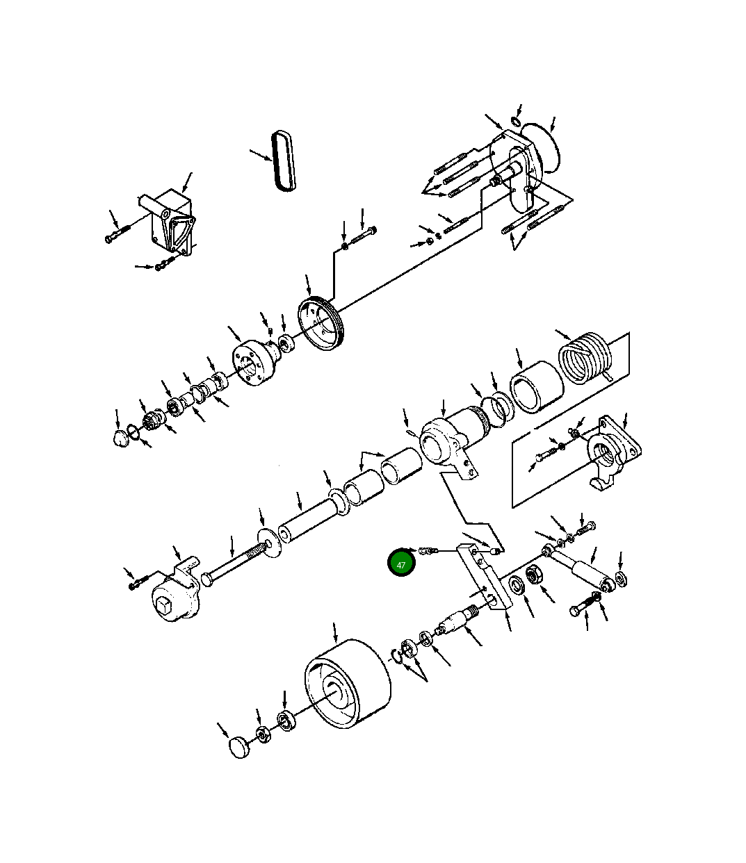 Болт (3/8 - 16x2 1/4 INCH) 1239 270 H1 Komatsu