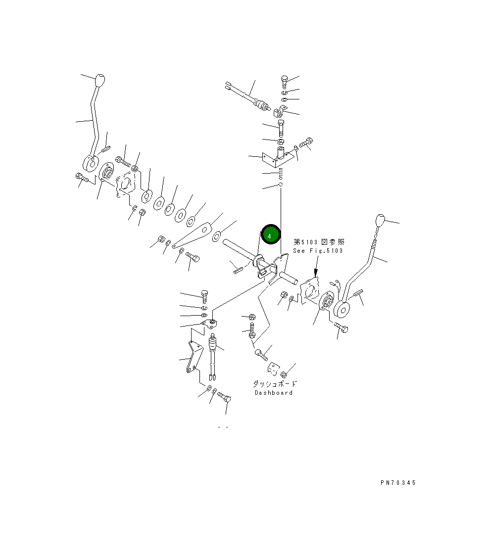 Вал 258-30-36600 Komatsu
