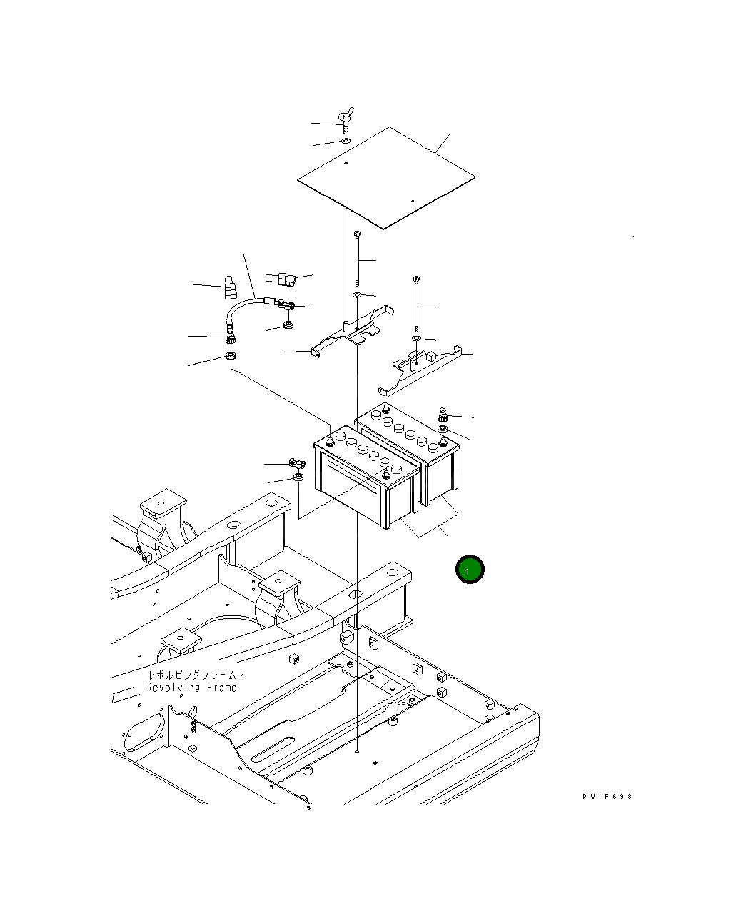 Аккумулятор WET 417-06-B1840 Komatsu