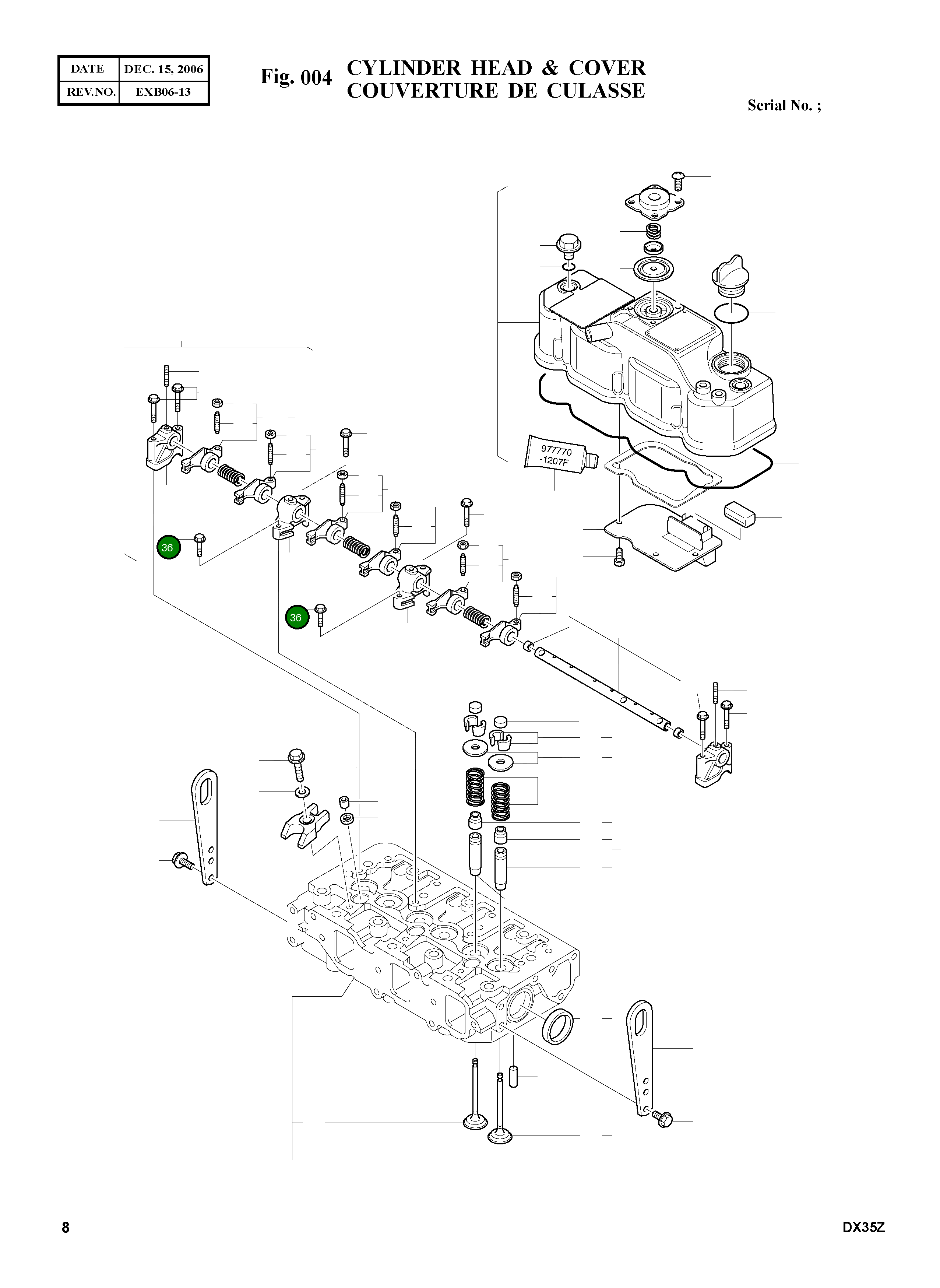 Болт M8X25 K9004854 Komatsu