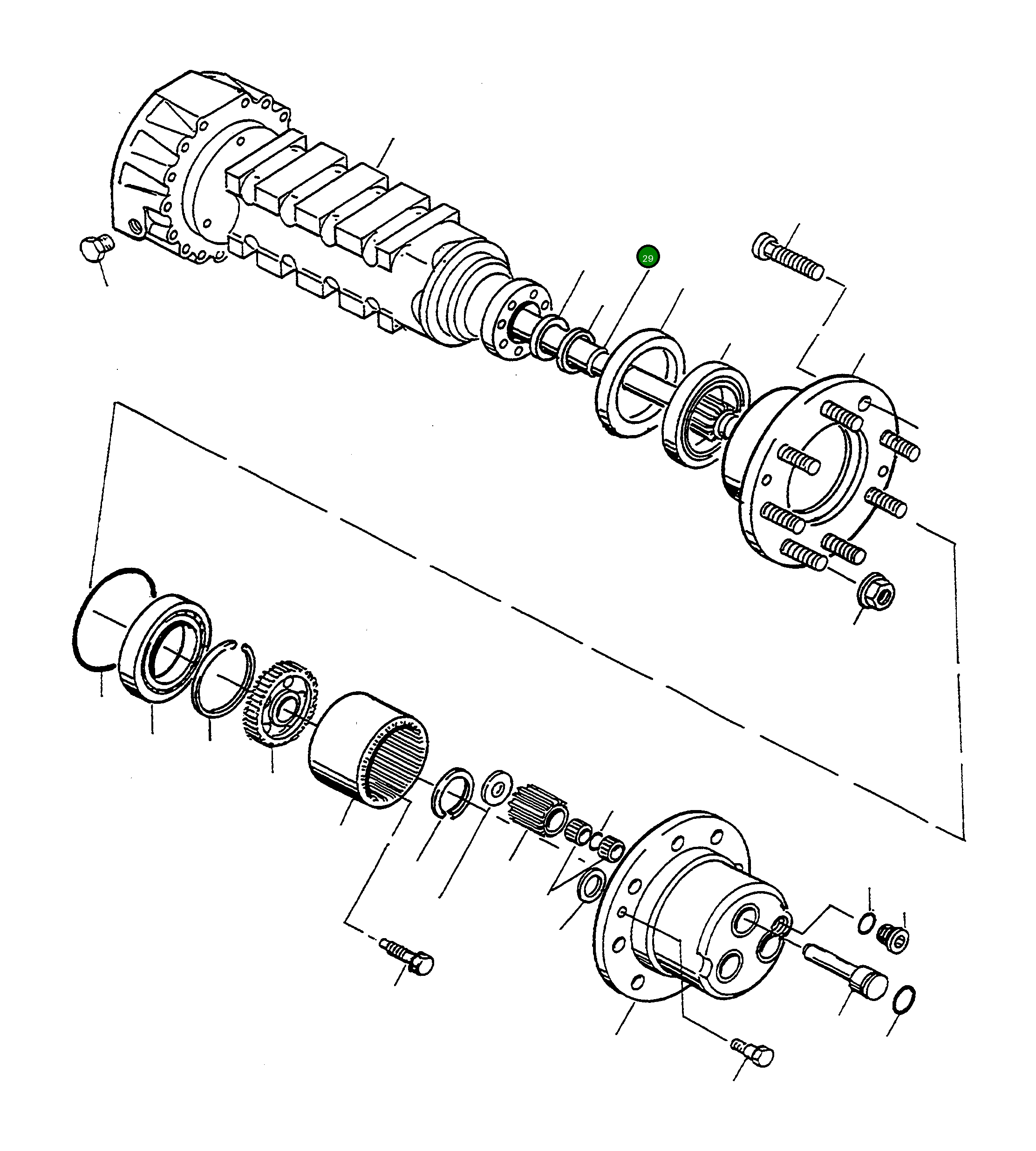 Вал 4918308M1 Komatsu