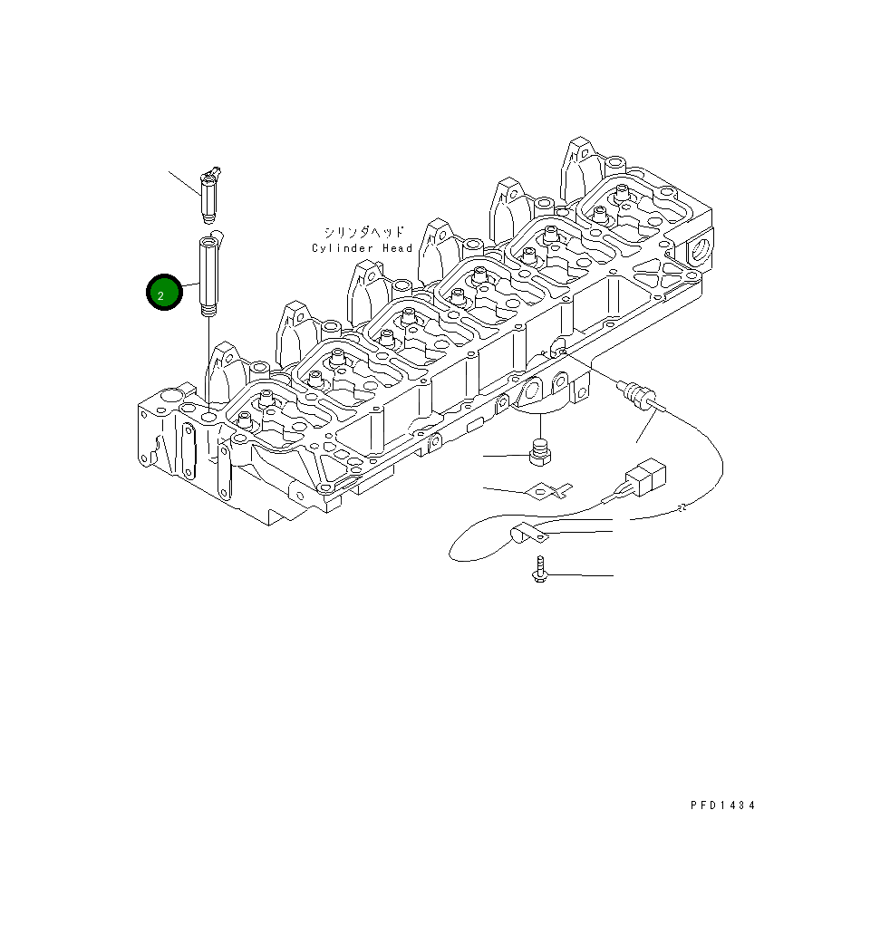 Адаптер 6735-61-6130 Komatsu