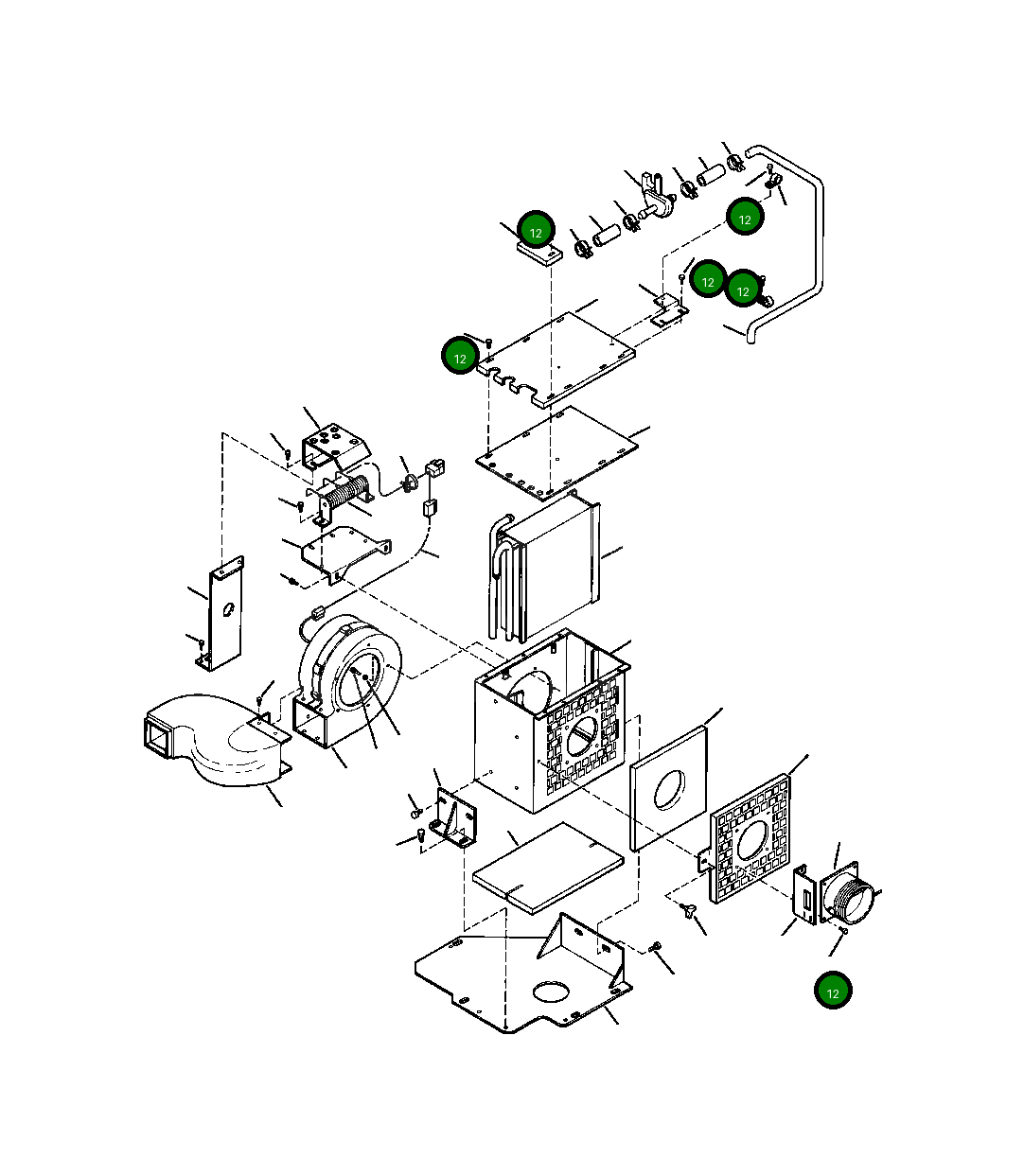 Болт, 10-32 X 1/2 IN 425-963-A850 Komatsu