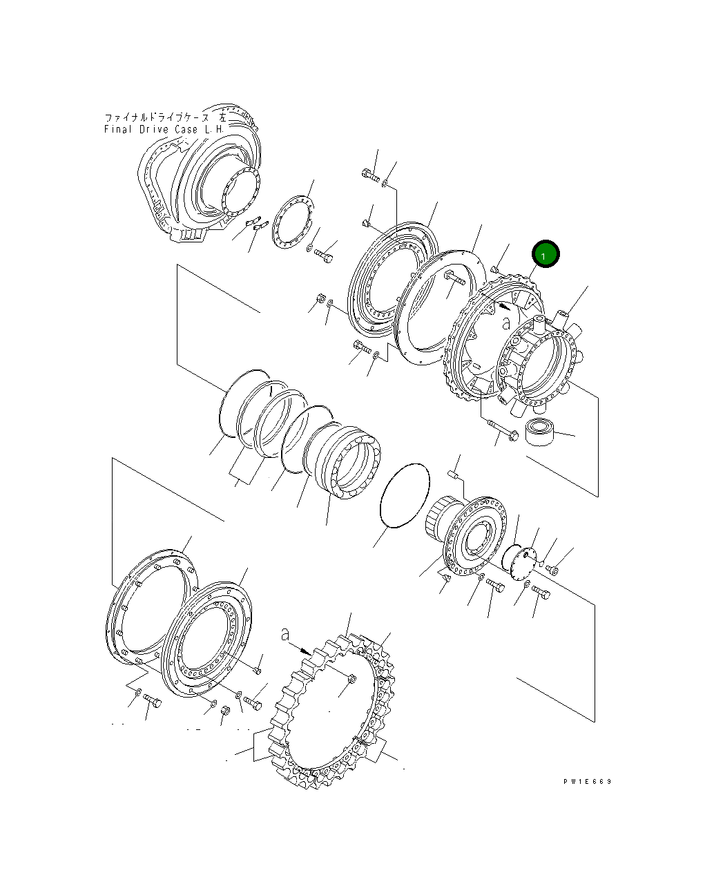 Барабан 19M-27-13203 Komatsu