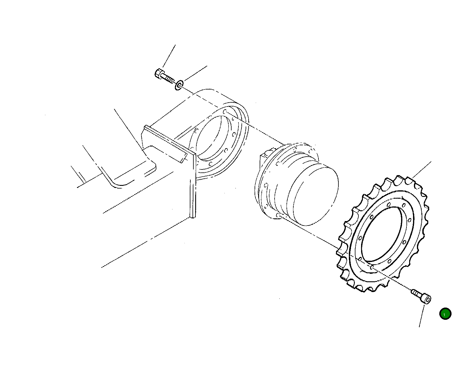 Ведущая звезда 200131650 Komatsu