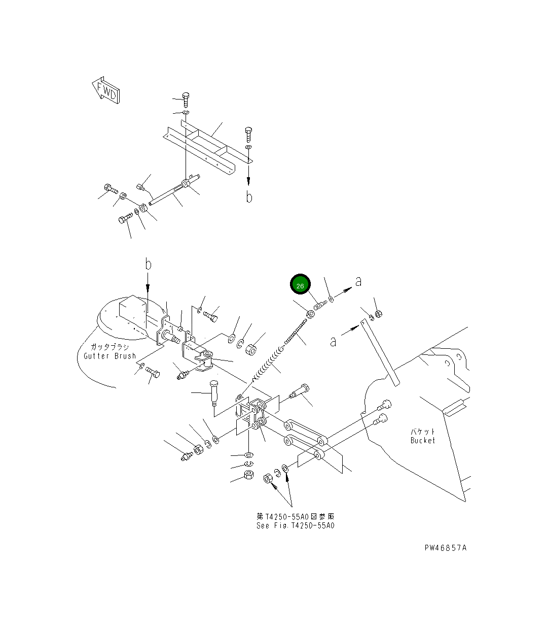 Вал 362-Z56-4880 Komatsu