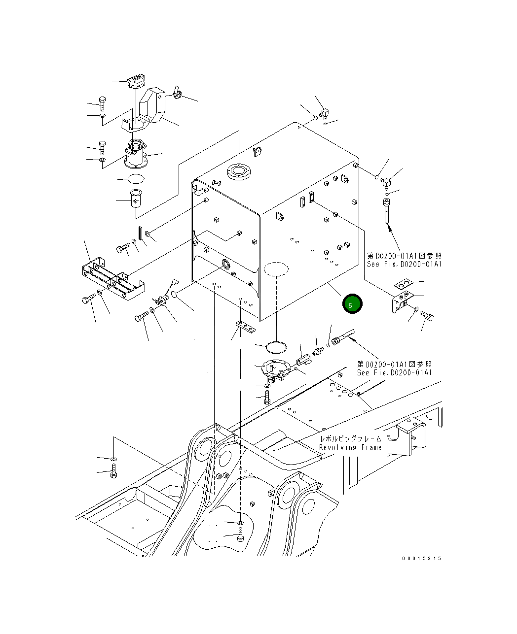 Бак 209-04-77331 Komatsu
