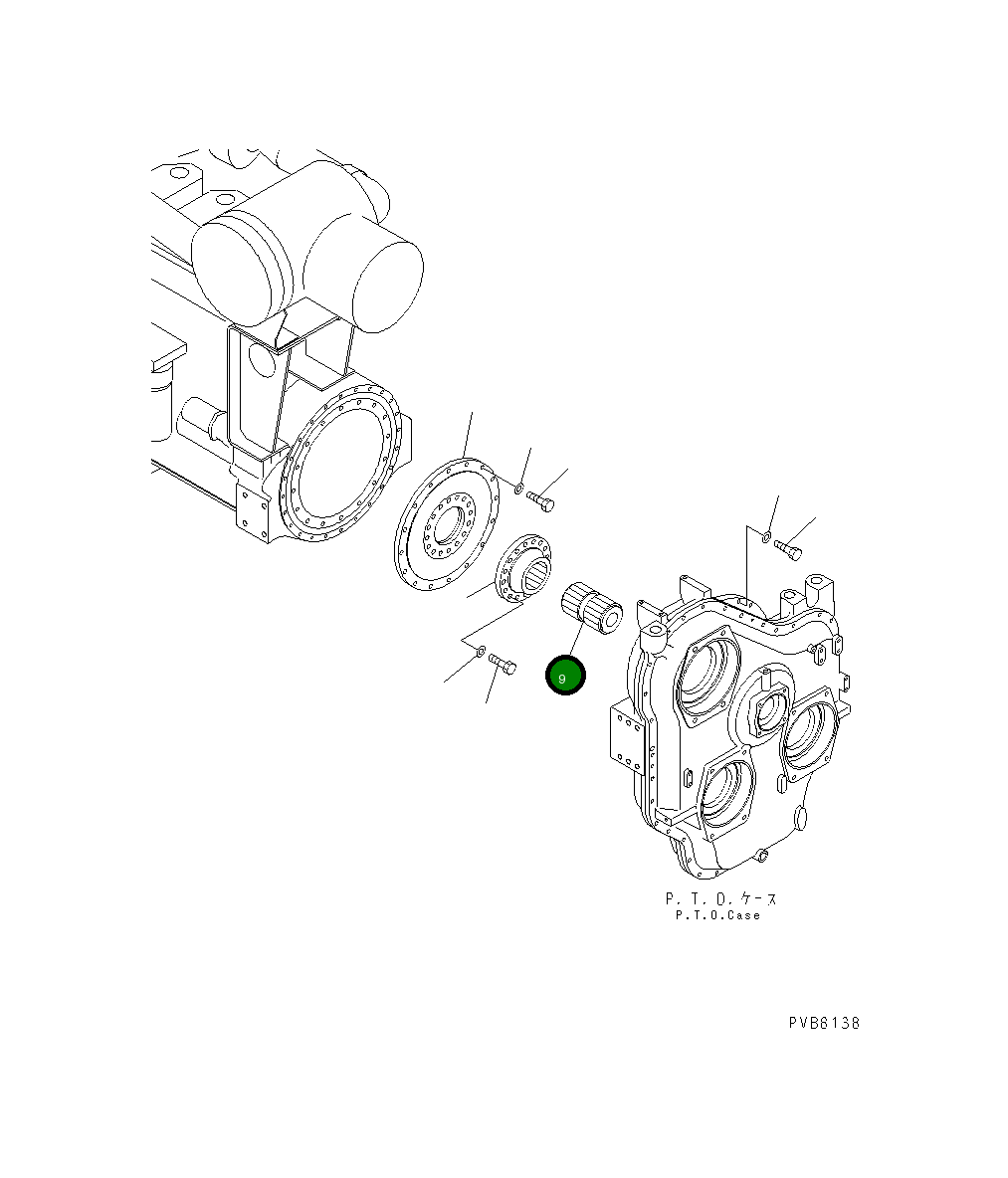 Вал 21N-38-11150 Komatsu