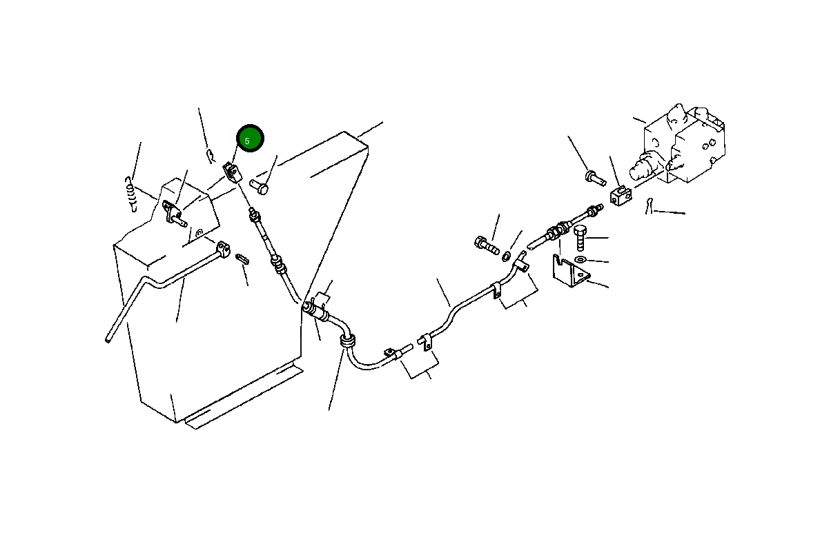 Вилка 2020-43-12170 Komatsu