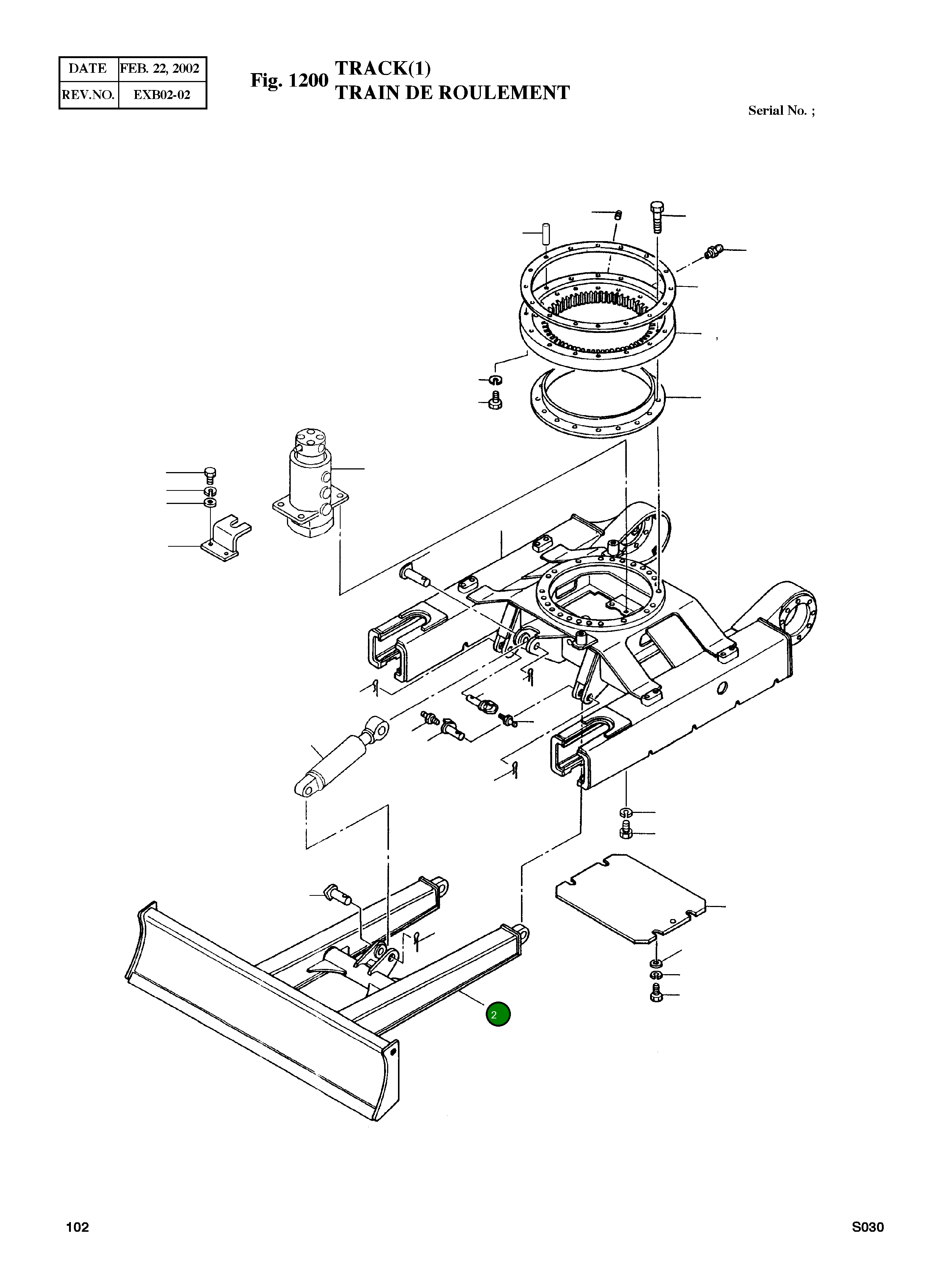 Отвал 2608-1046A Komatsu