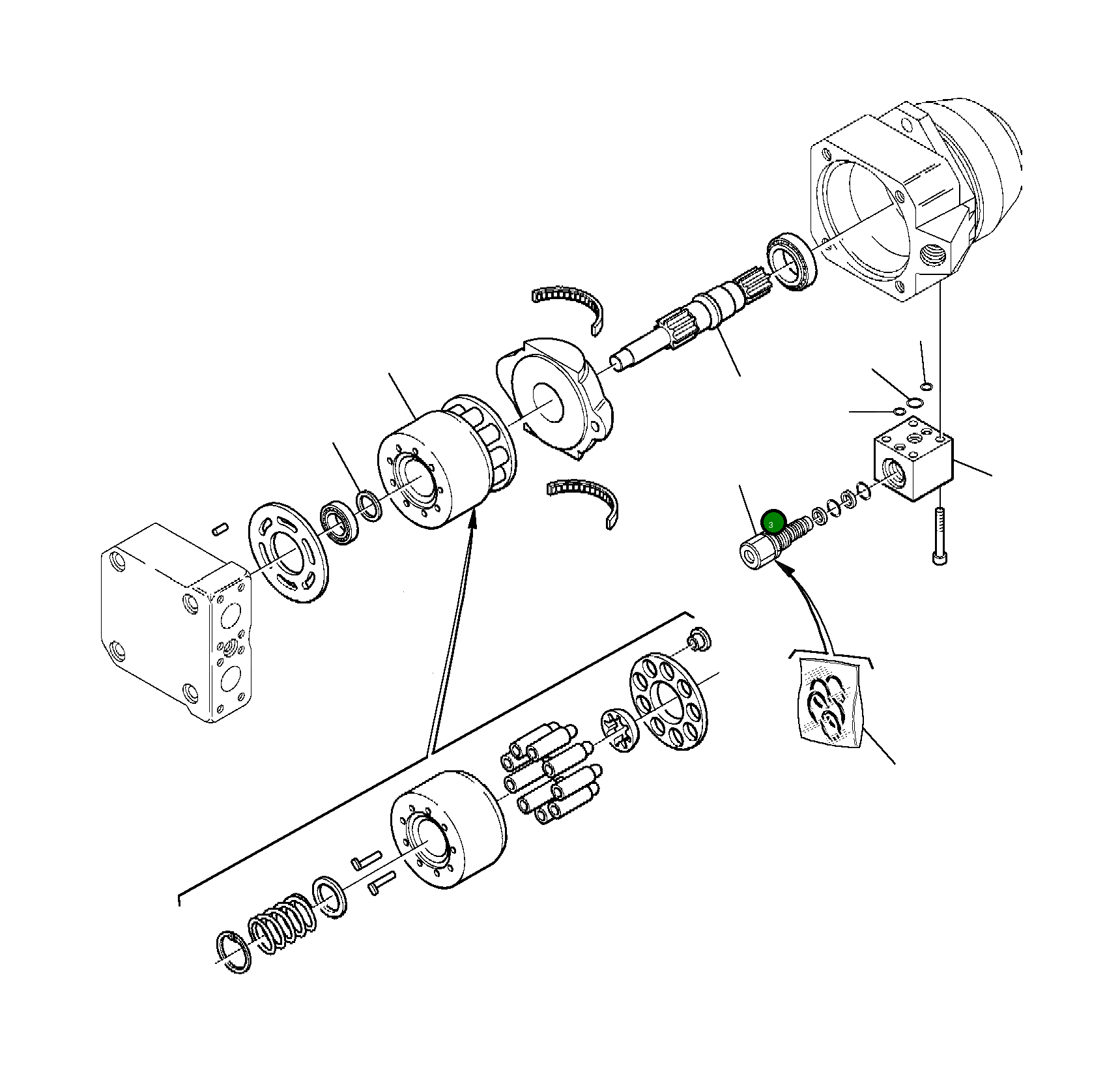 Вал 21D-60-15580 Komatsu
